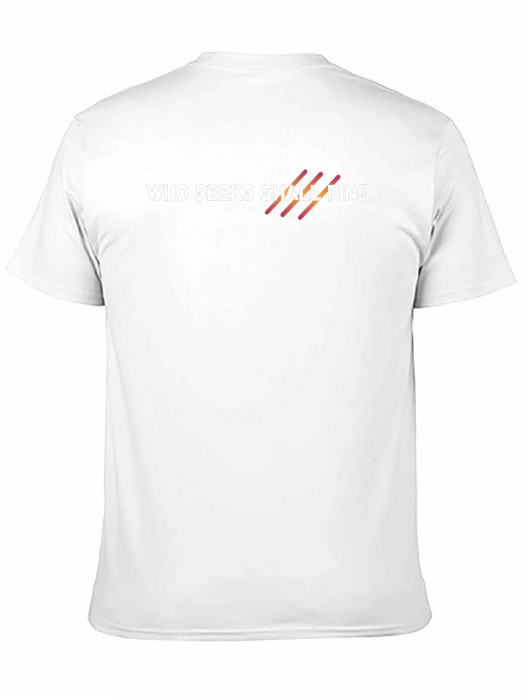 Who Seeks Shall Find Black Graphic Tee