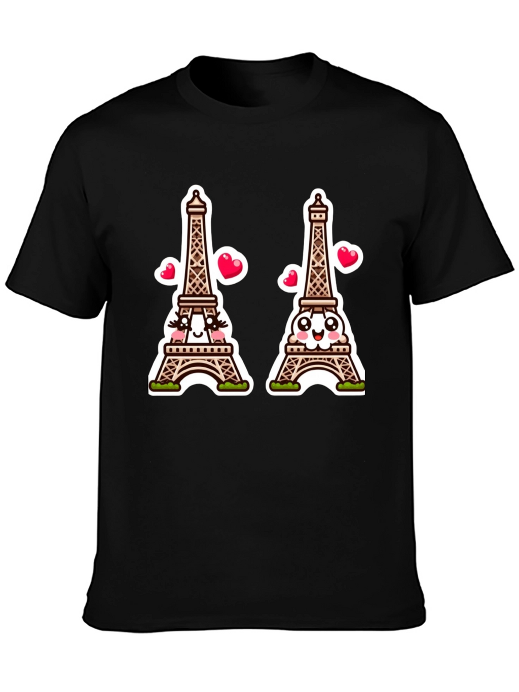 Parisian Love T-Shirt Eiffel Tower Cartoon