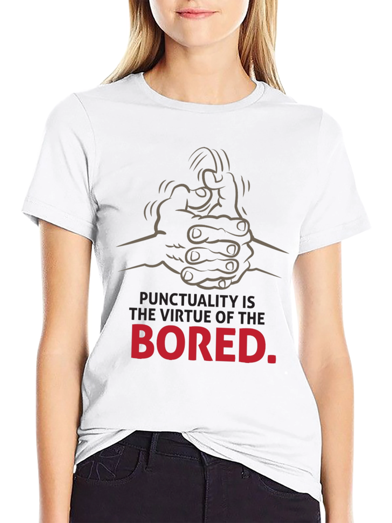 Punctuality is the Virtue of the Bored T-Shirt