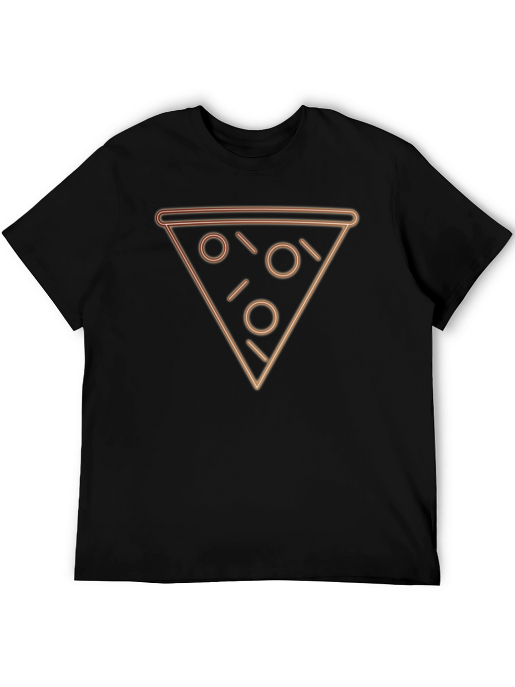 Neon Pizza Slice Graphic Tee - Trendy Casual Wear
