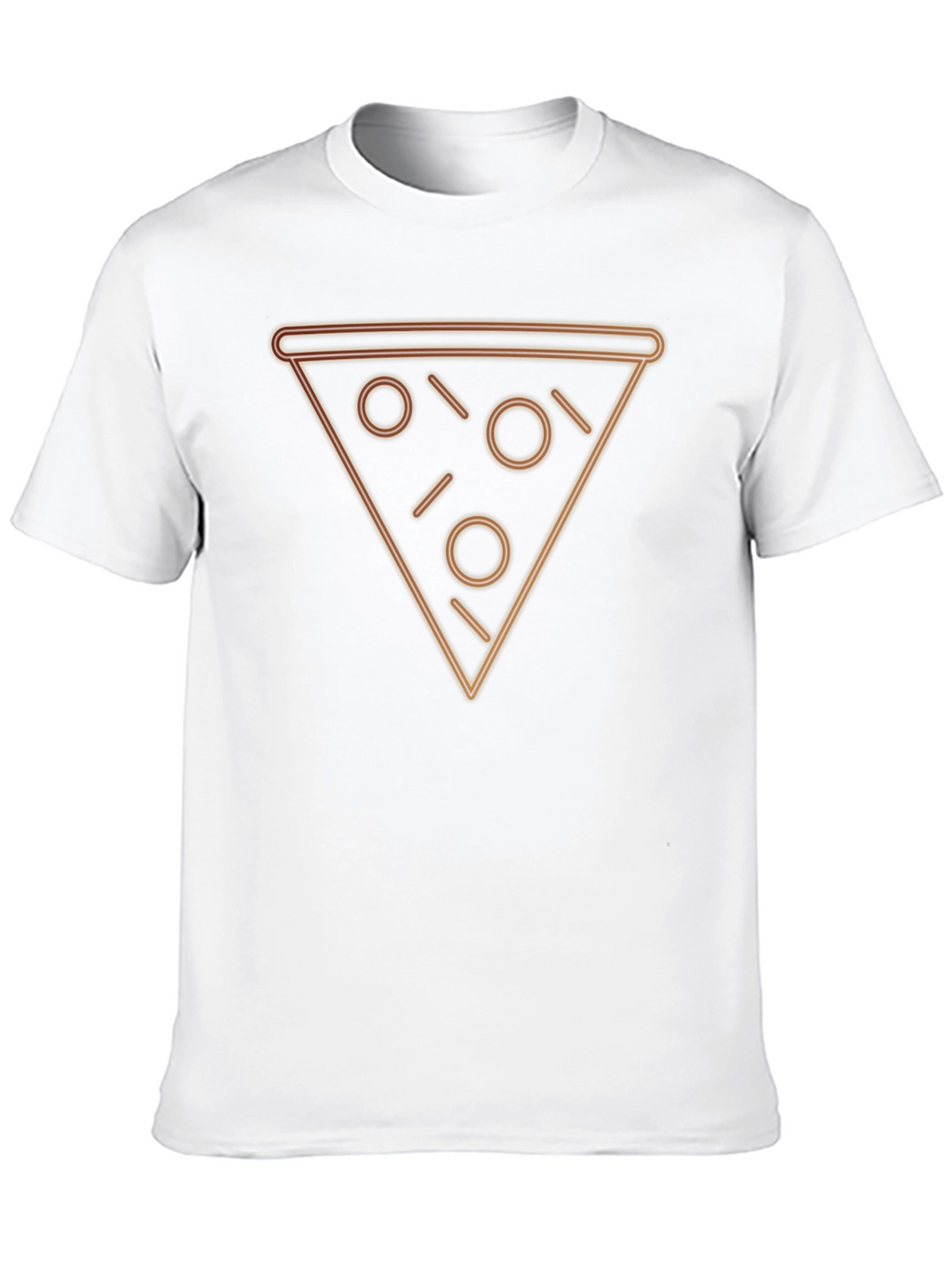Neon Pizza Slice Graphic Tee - Trendy Casual Wear