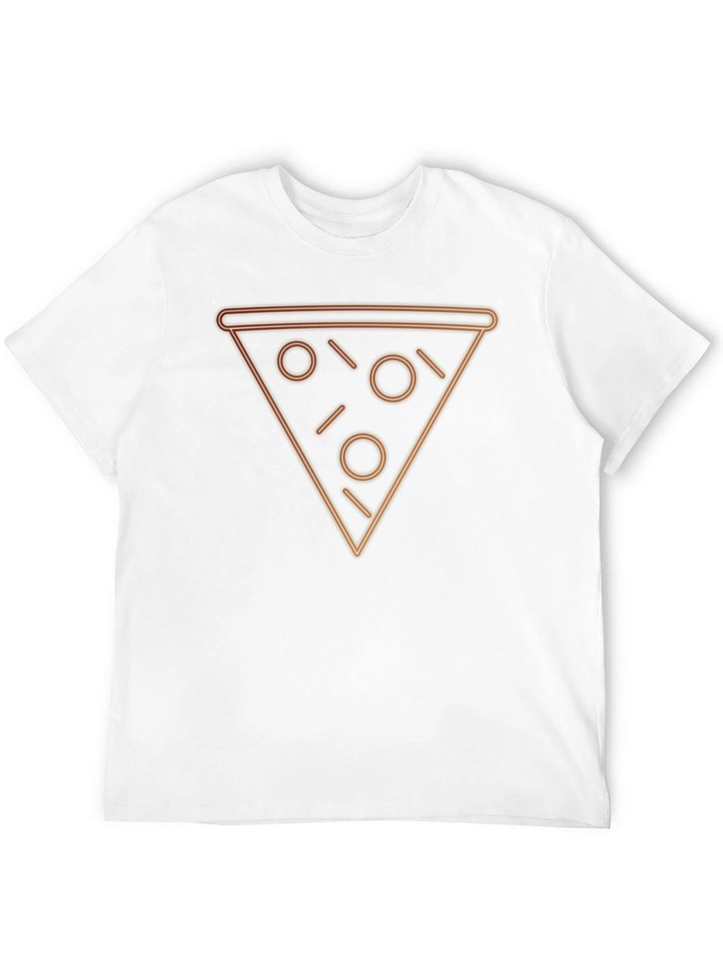 Neon Pizza Slice Graphic Tee - Trendy Casual Wear