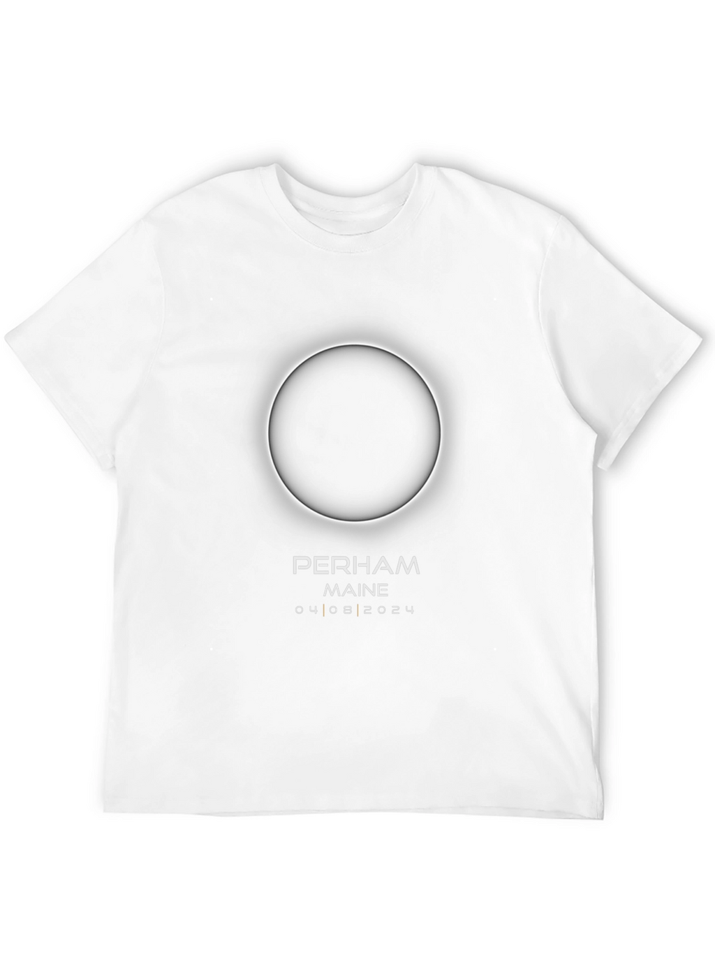 Perham Maine Eclipse 04 08 2024 Black T-Shirt