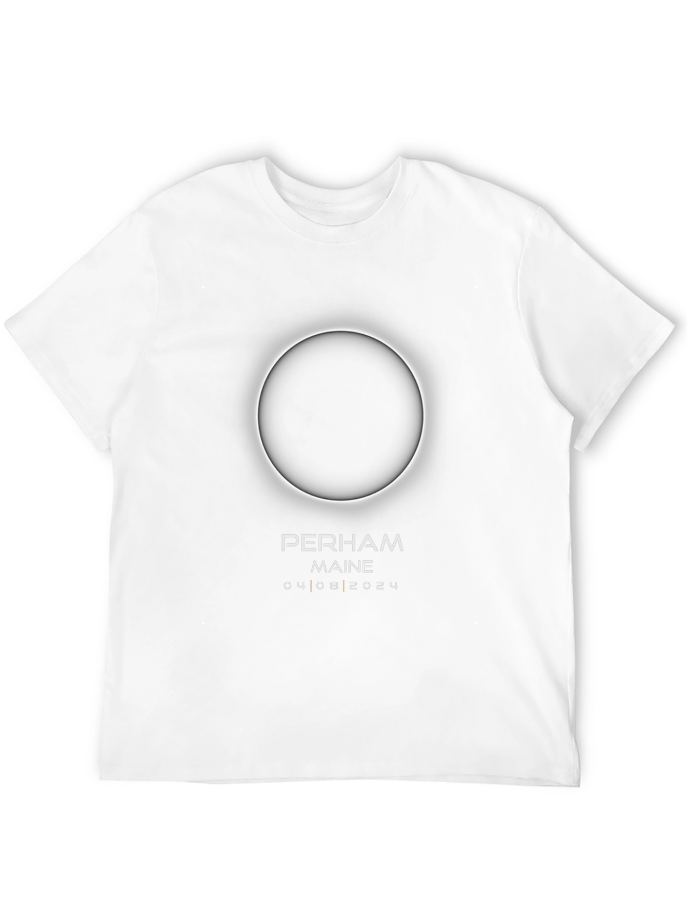 Perham Maine Eclipse 04 08 2024 Black T-Shirt