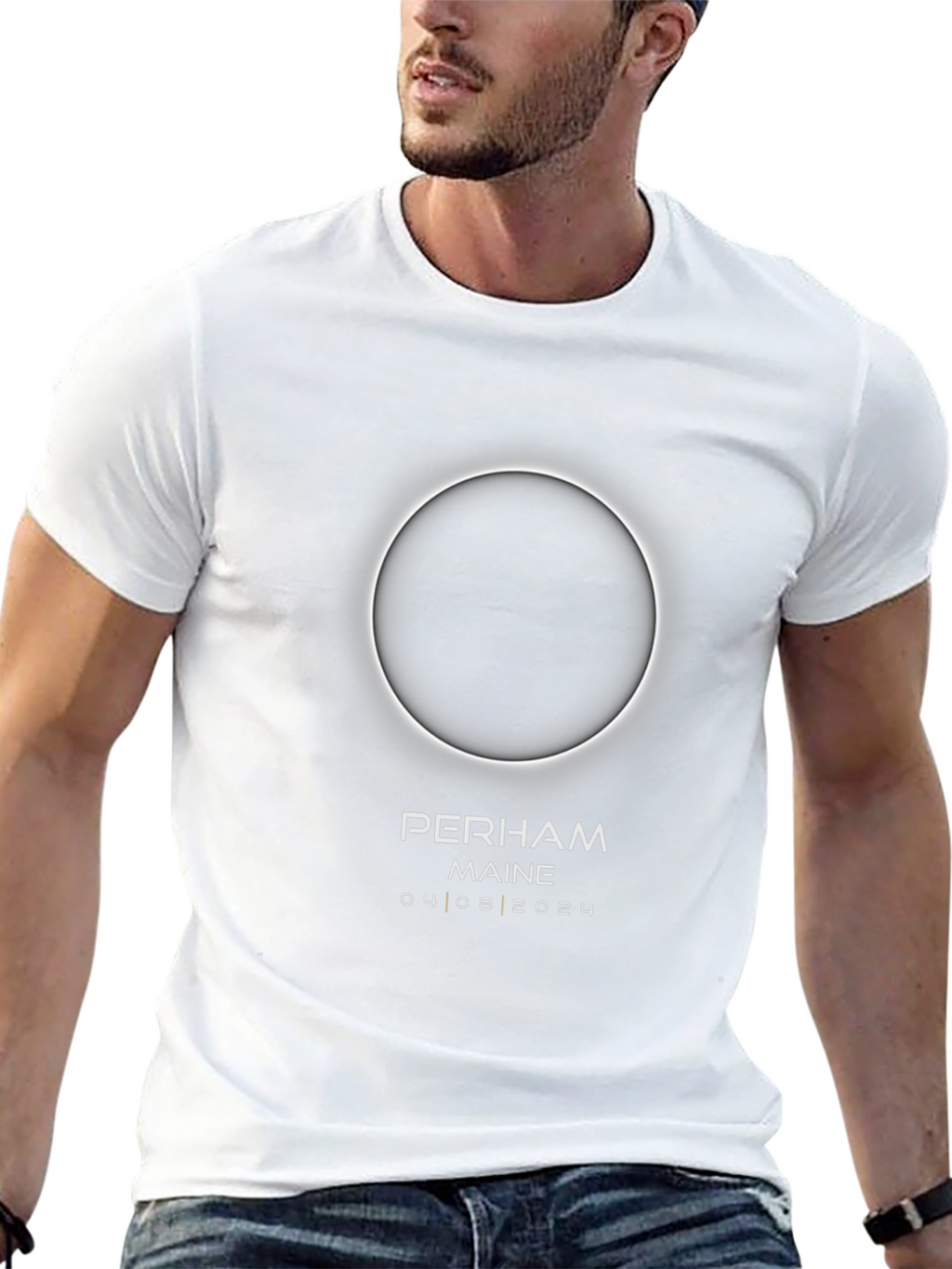 Perham Maine Eclipse 04 08 2024 Black T-Shirt