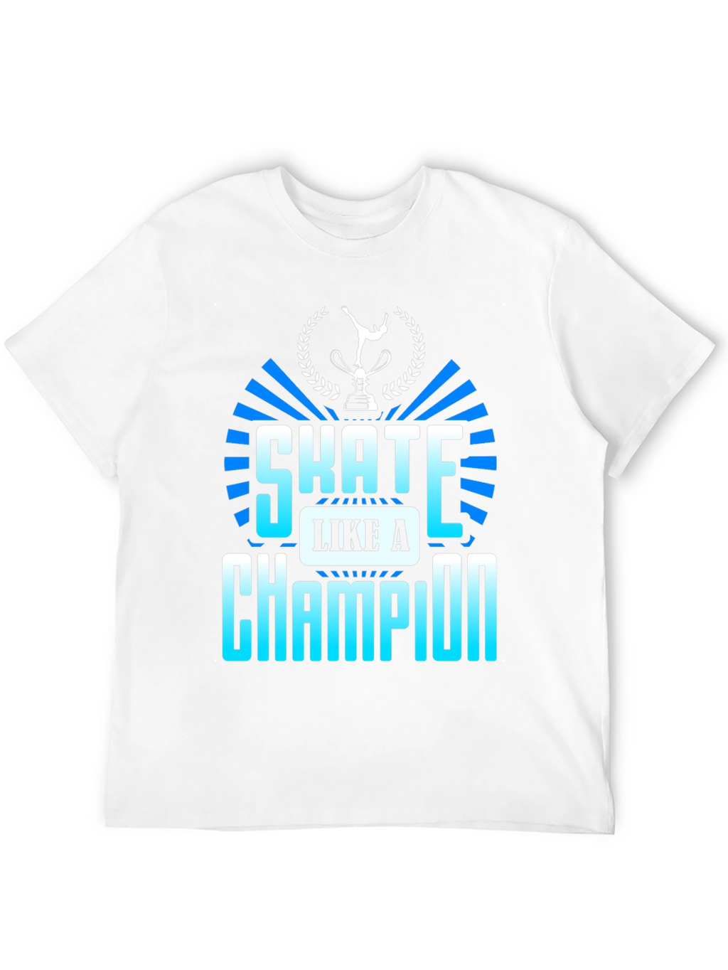Skate Like a Champion Black Graphic T-Shirt