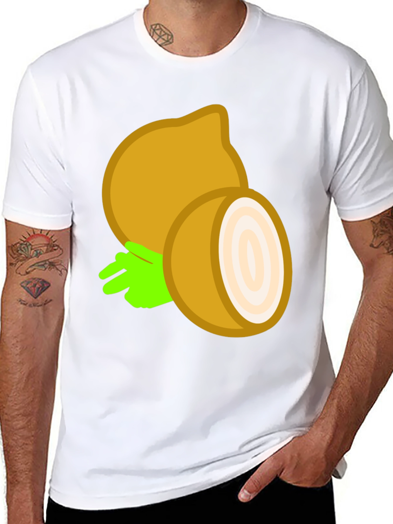 Funny Onion Graphic Tee - Casual Comfort