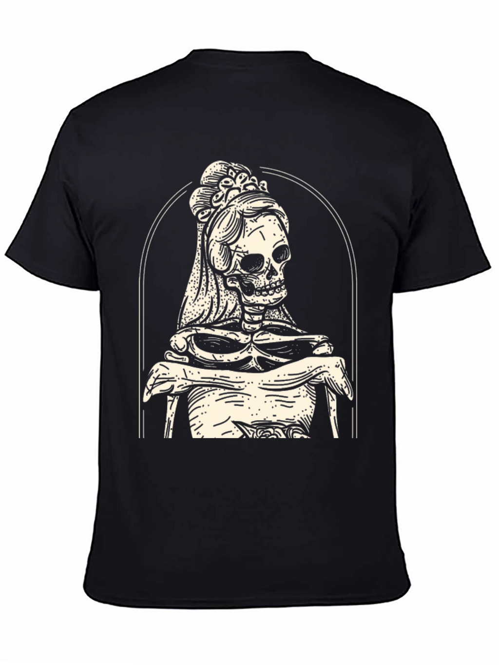 Skeleton Bride Graphic Tee - Black