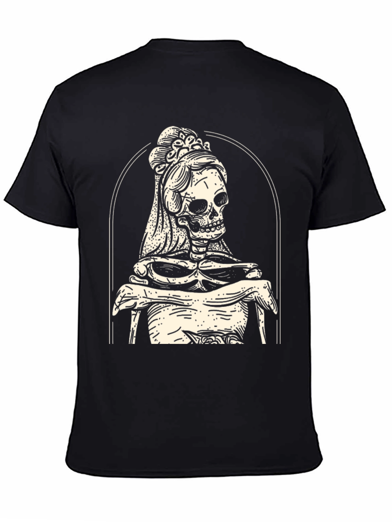 Skeleton Bride Graphic Tee - Black