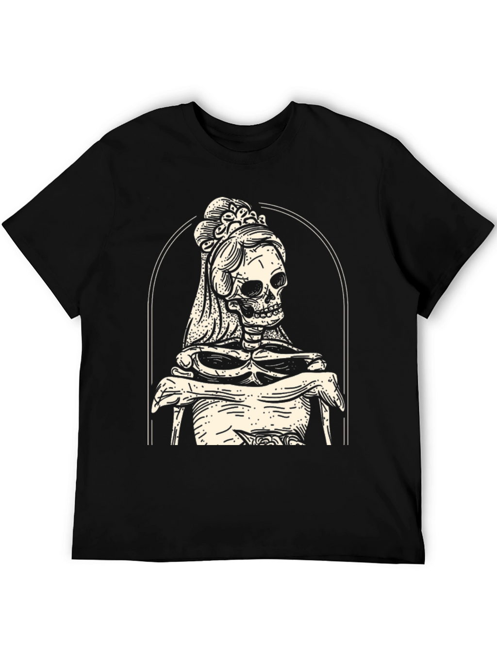 Skeleton Bride Graphic Tee - Black