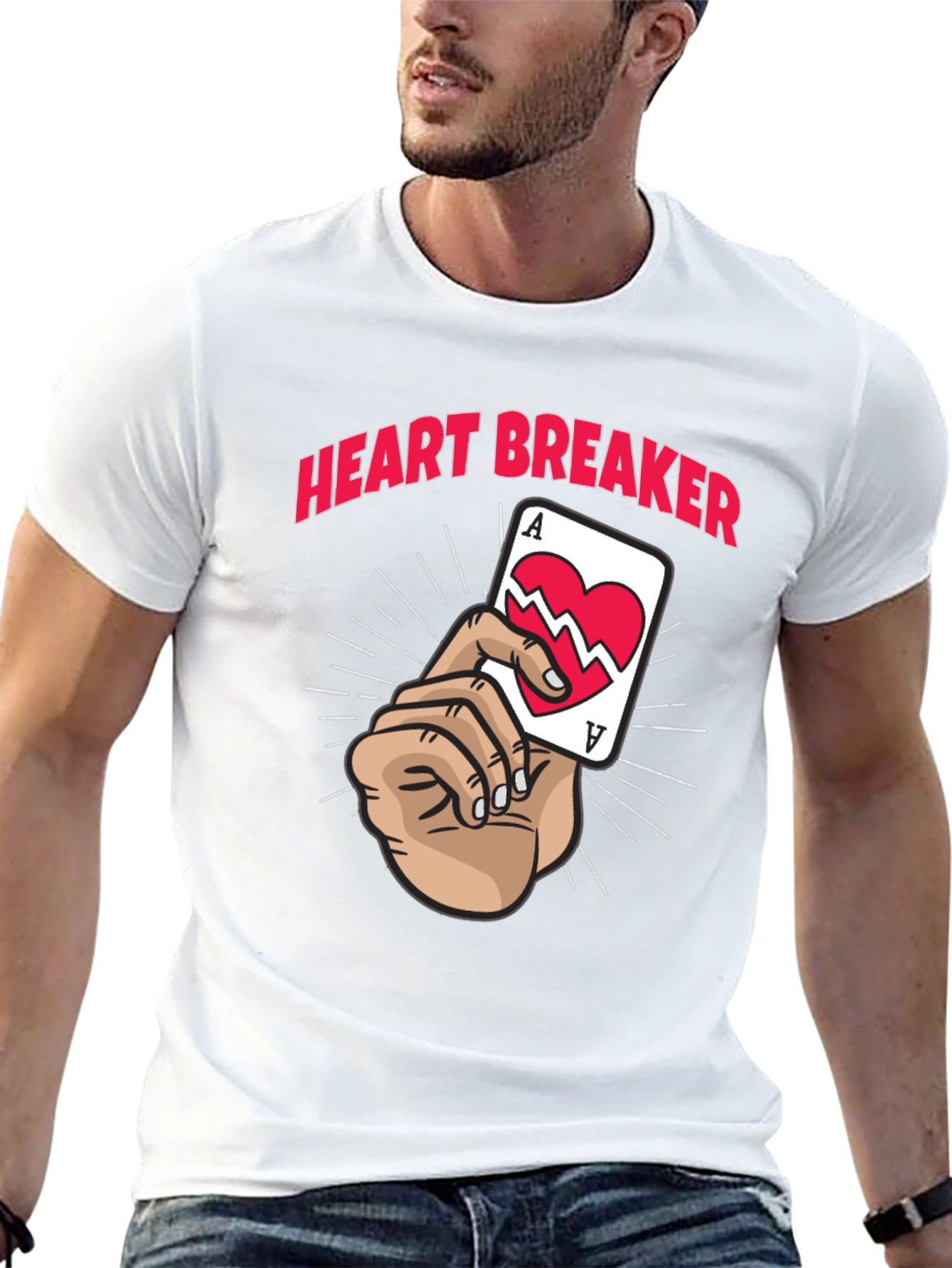 Heart Breaker Graphic Tee - Black
