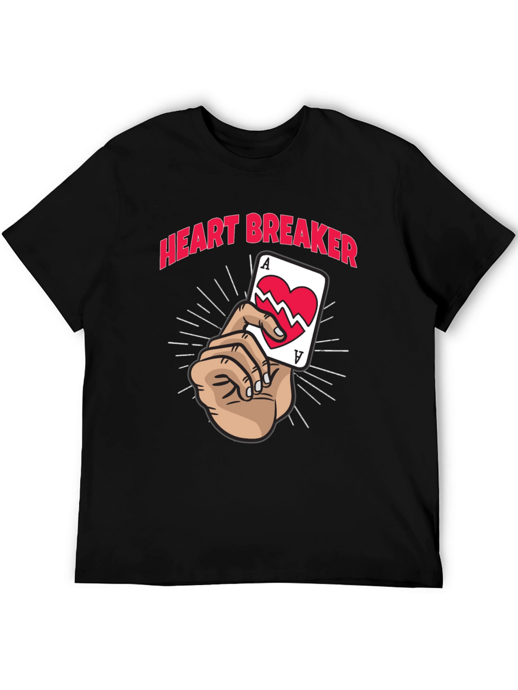 Heart Breaker Graphic Tee - Black