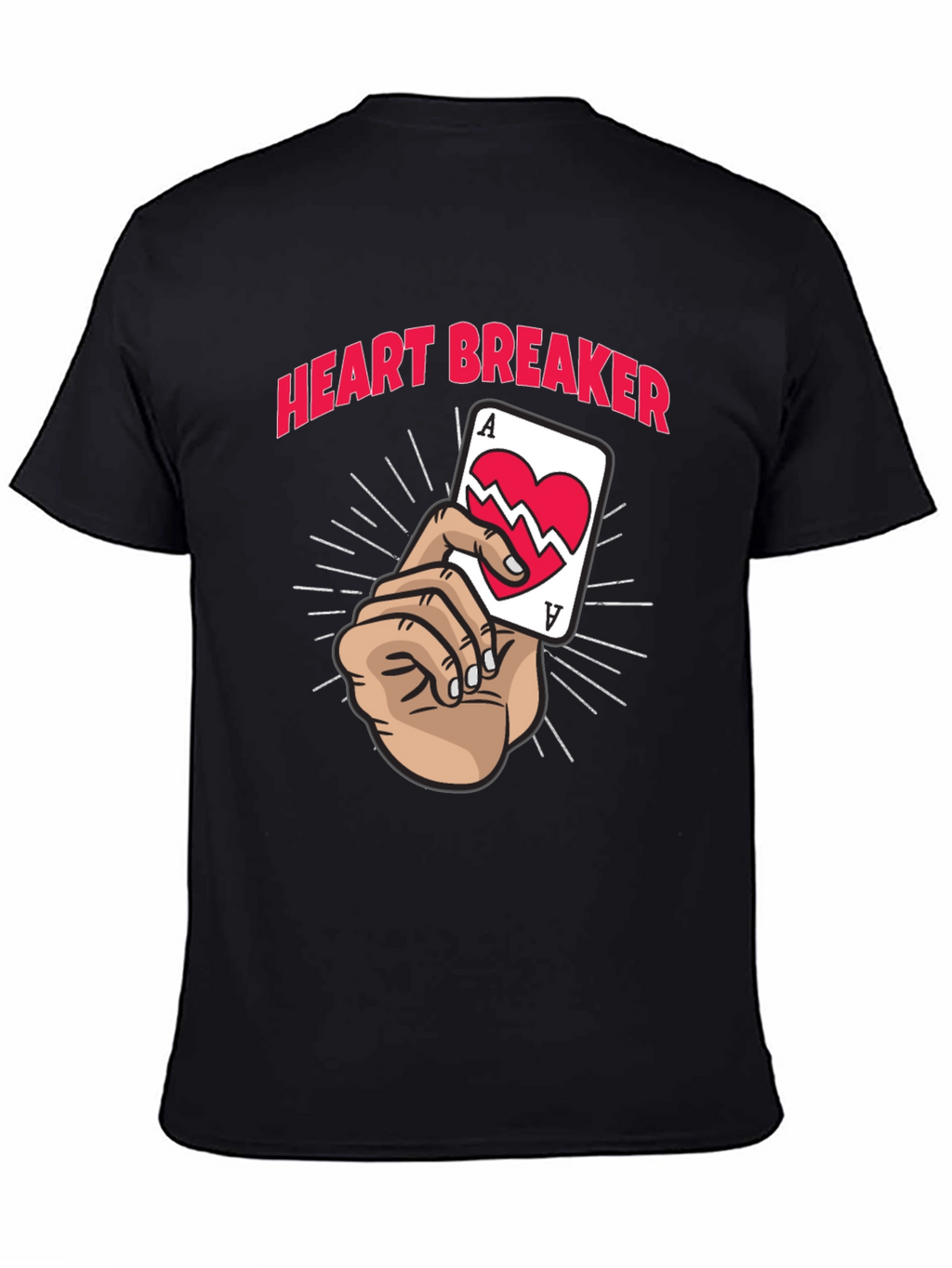 Heart Breaker Graphic Tee - Black