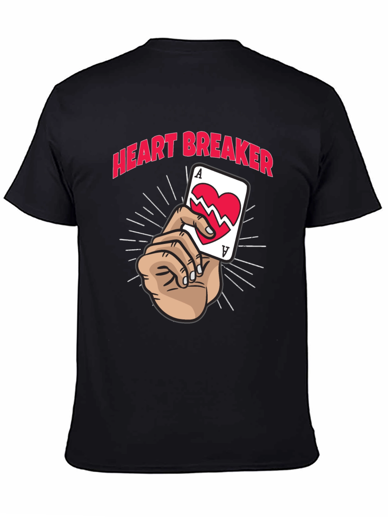 Heart Breaker Graphic Tee - Black