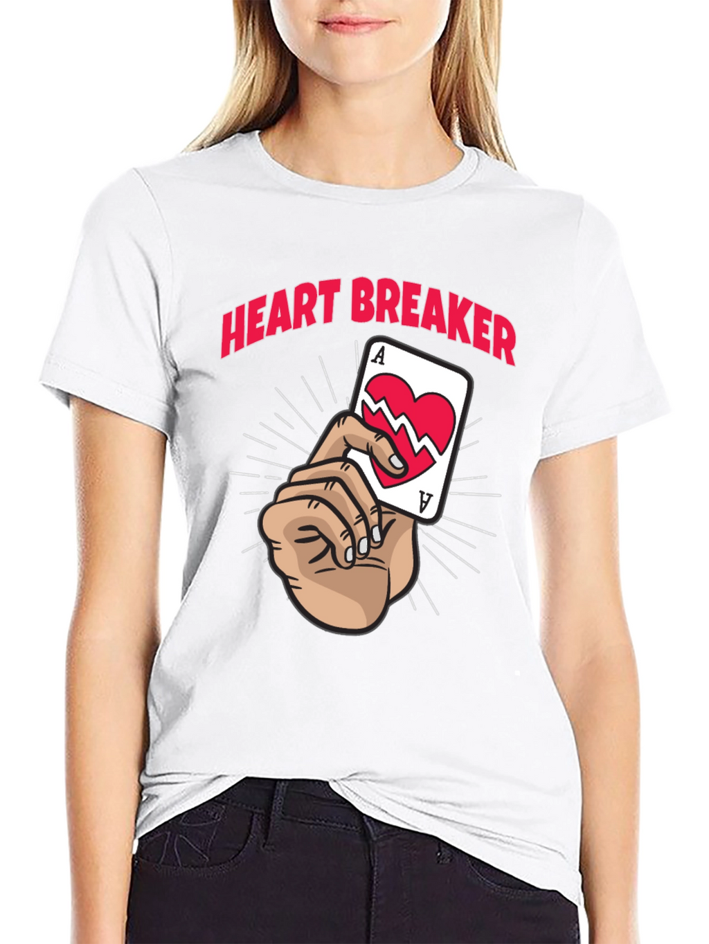 Heart Breaker Graphic Tee - Black
