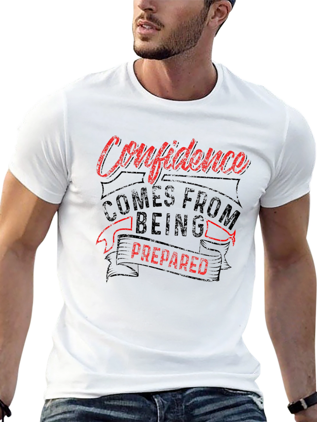 Confidence Prepared T-Shirt - Motivational Tee