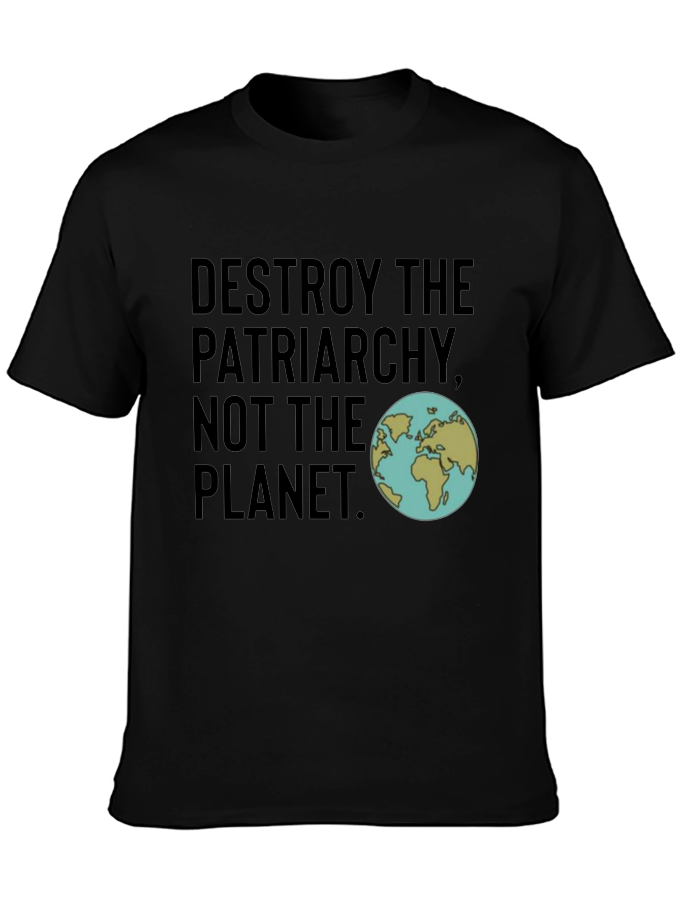 Destroy Patriarchy Planet T-Shirt