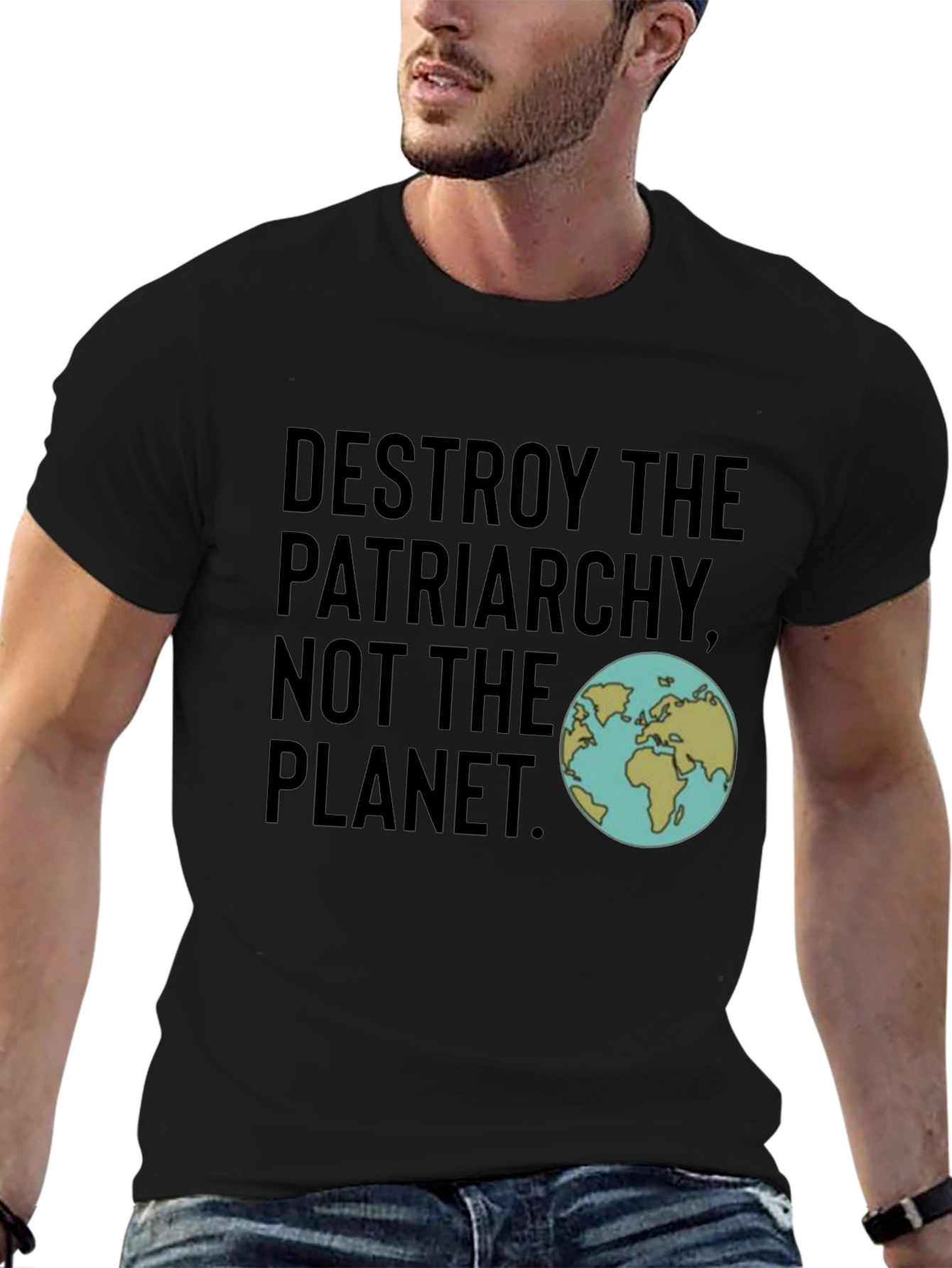 Destroy Patriarchy Planet T-Shirt