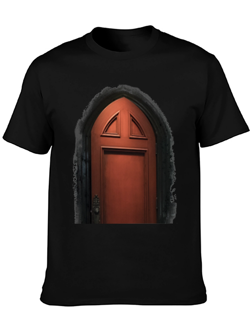 Arched Door Graphic Tee - Gothic Style T-Shirt