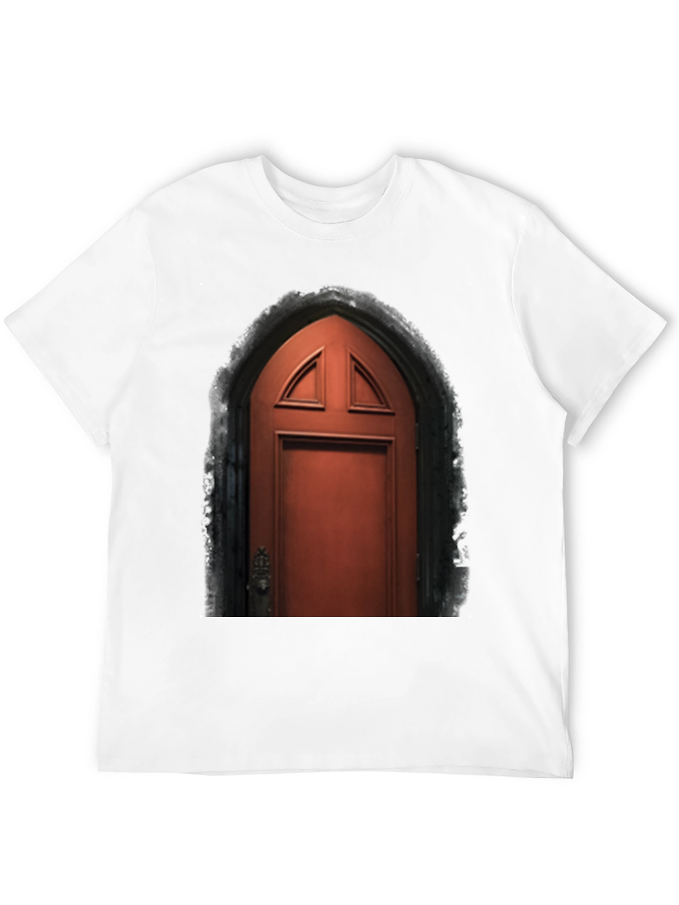 Arched Door Graphic Tee - Gothic Style T-Shirt