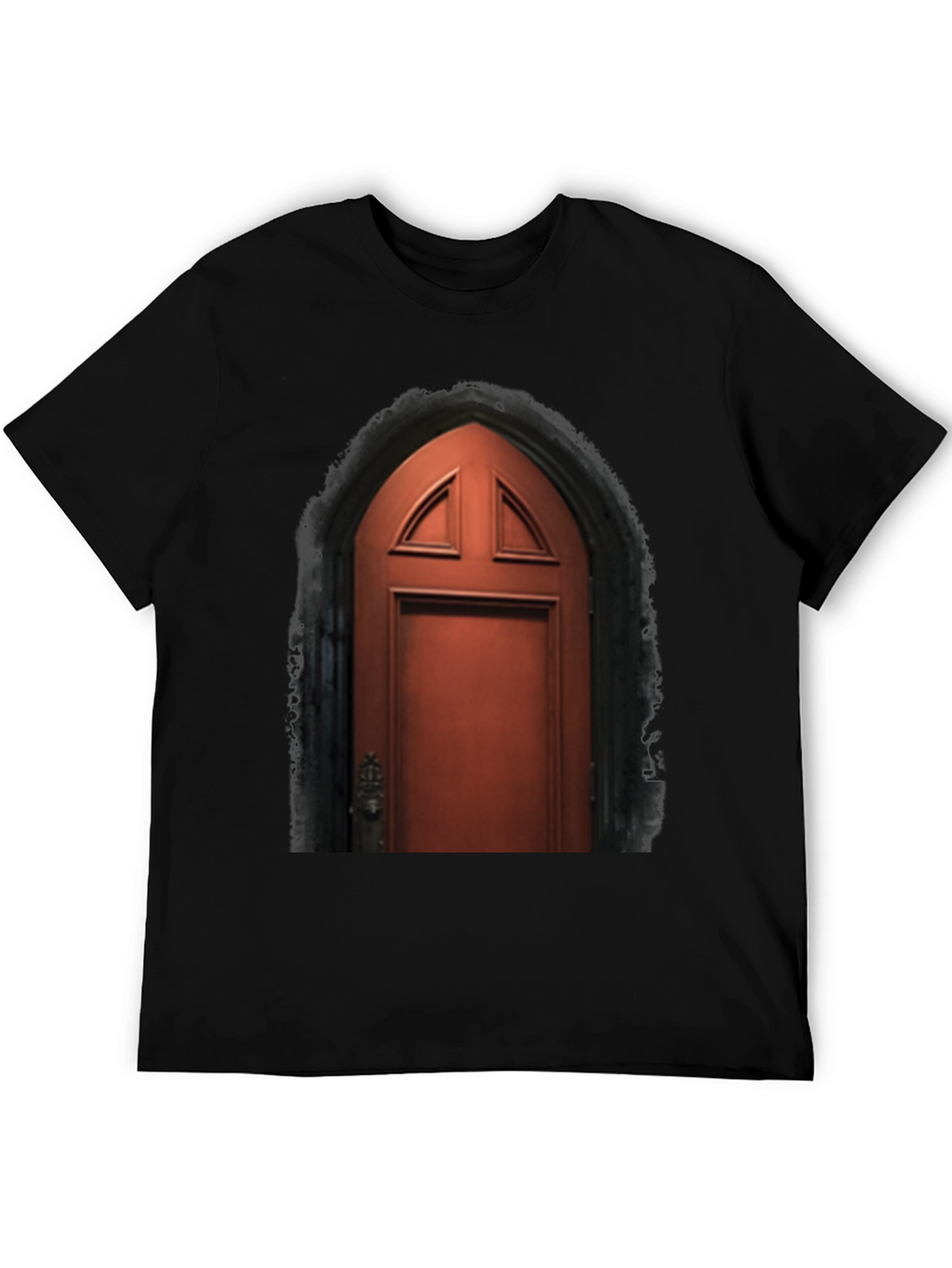 Arched Door Graphic Tee - Gothic Style T-Shirt