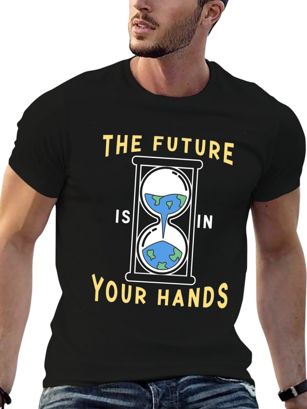 Earth Hourglass Graphic Tee - Save The Planet