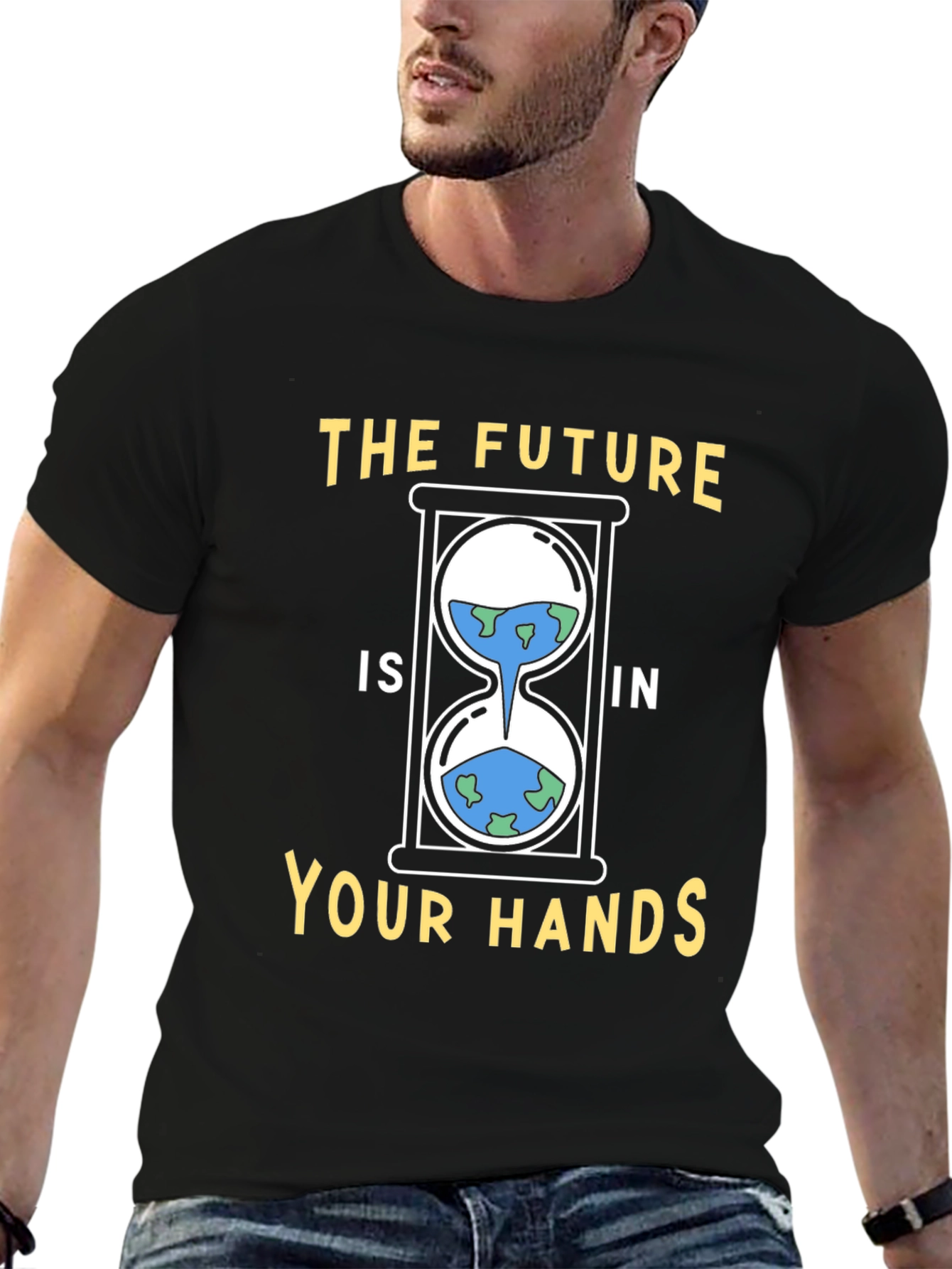 Earth Hourglass Graphic Tee - Save The Planet