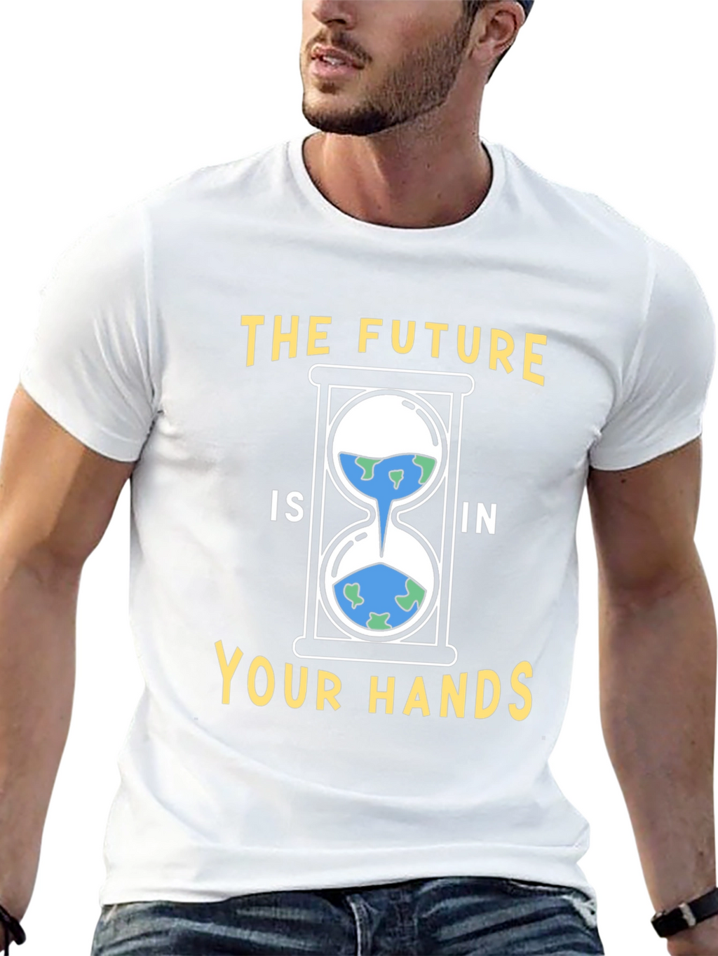 Earth Hourglass Graphic Tee - Save The Planet
