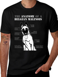 Belgian Malinois Anatomy T-Shirt - Dog Lover Gift