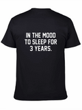 Sleepy Mood Black Graphic Tee