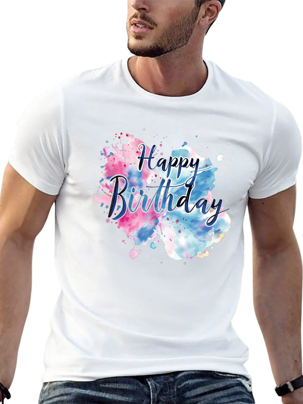 Happy Birthday Watercolor T-Shirt