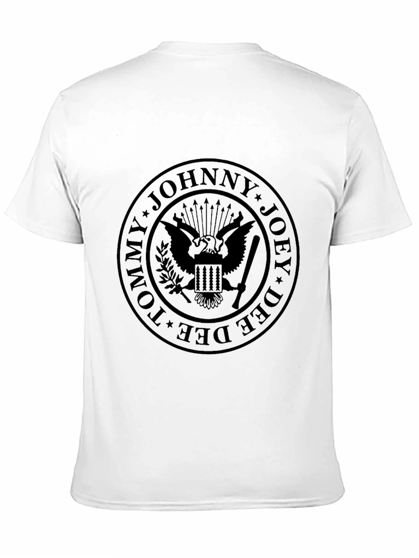 Ramones Seal Black T-Shirt - Rock Band Tee