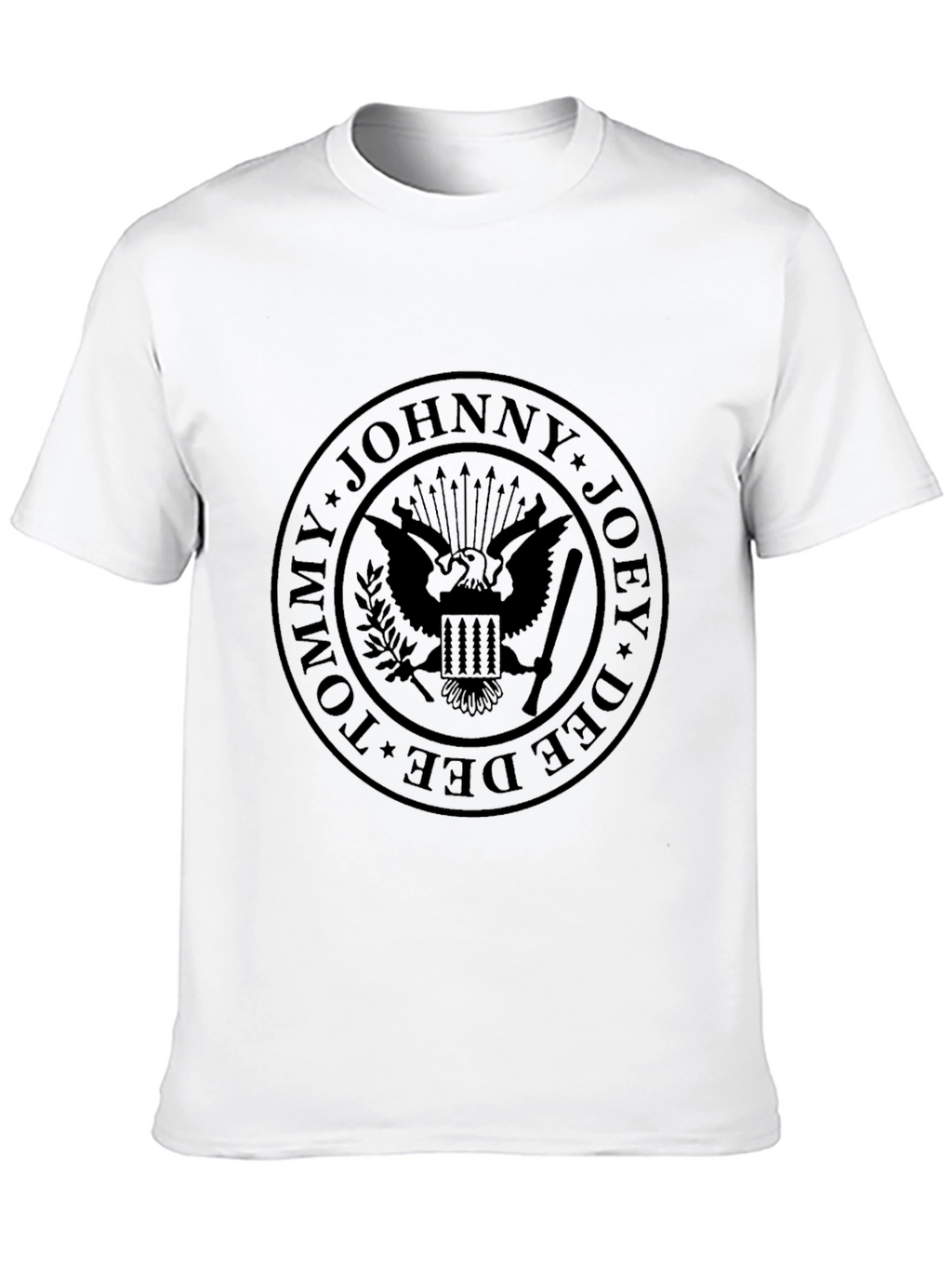 Ramones Seal Black T-Shirt - Rock Band Tee