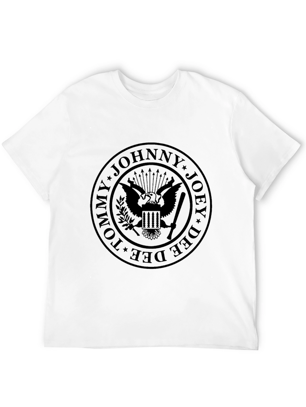 Ramones Seal Black T-Shirt - Rock Band Tee