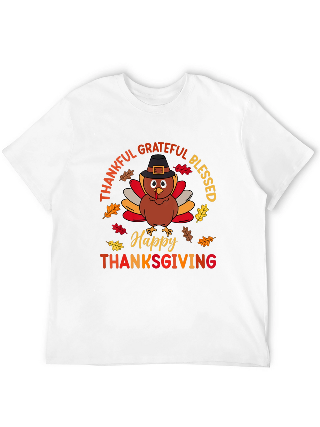 Thanksgiving Turkey Graphic T-Shirt