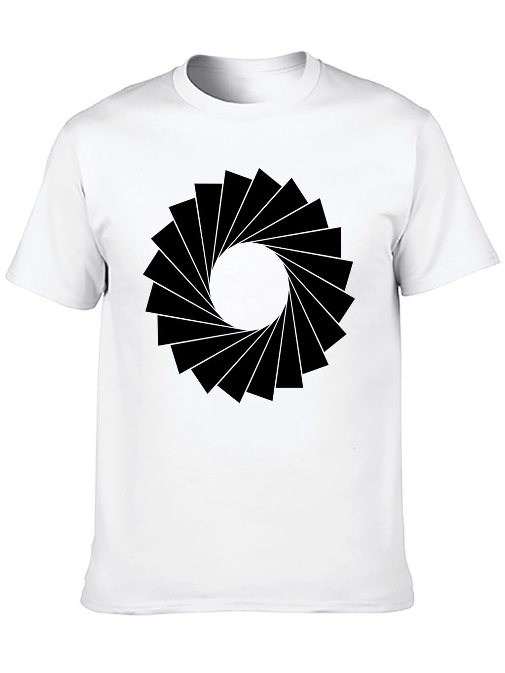 Geometric Circle Graphic Black T-Shirt