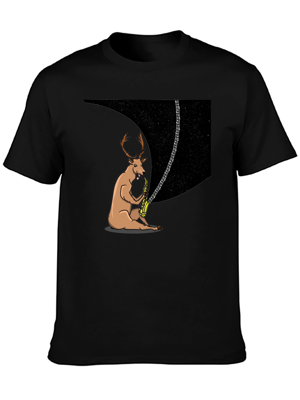Cosmic Jazz Deer Graphic Tee