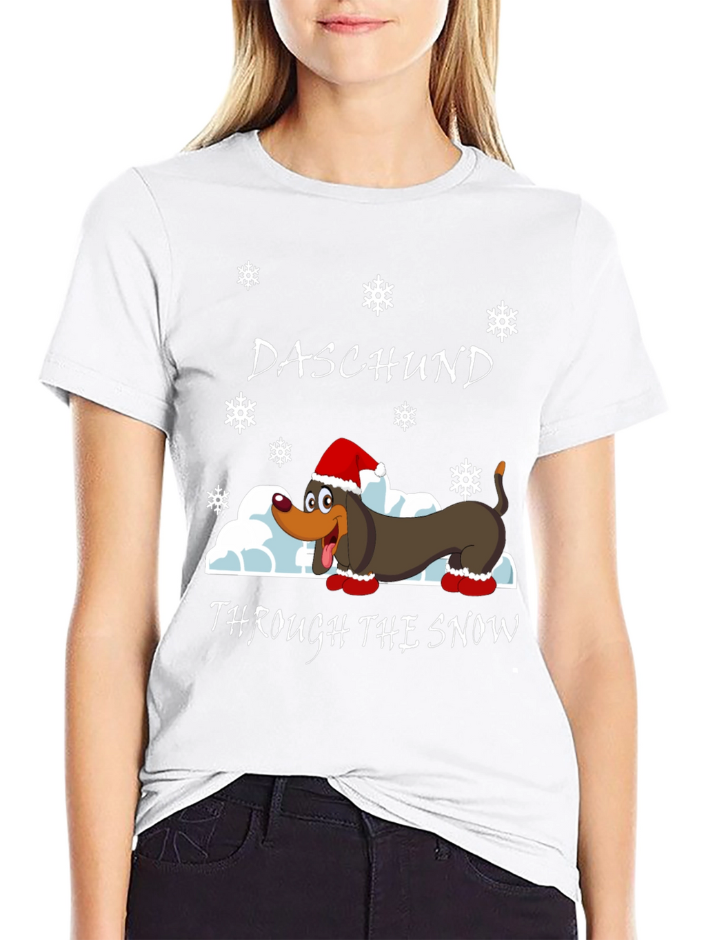 Daschund Through The Snow Holiday T-Shirt