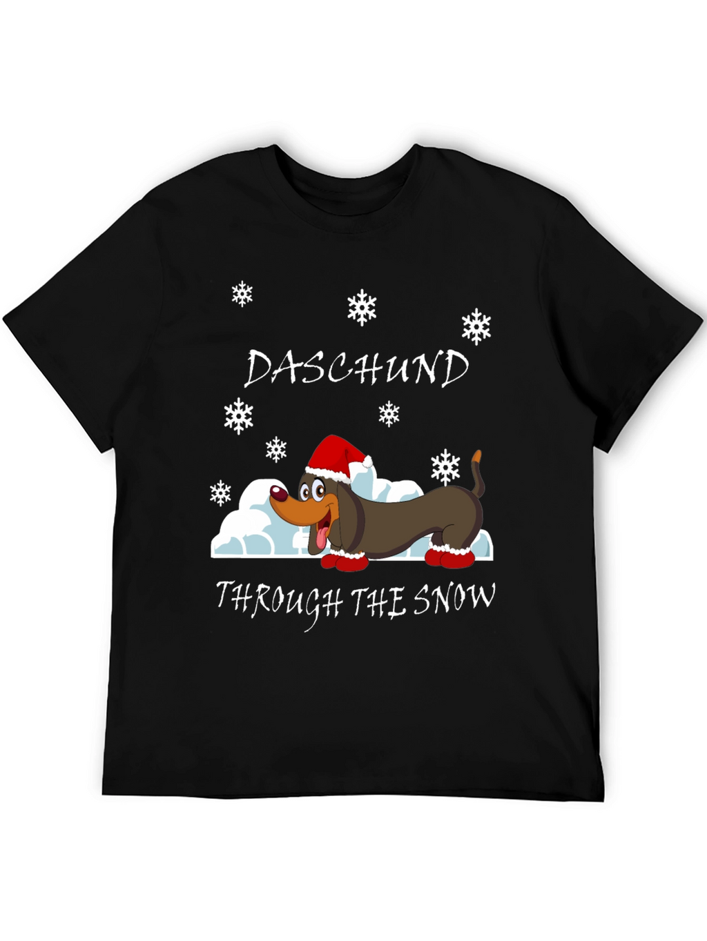 Daschund Through The Snow Holiday T-Shirt