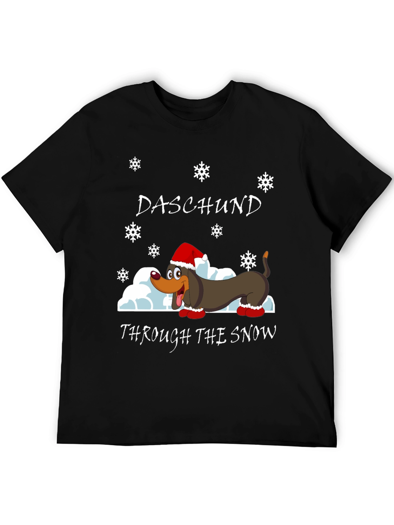 Daschund Through The Snow Holiday T-Shirt
