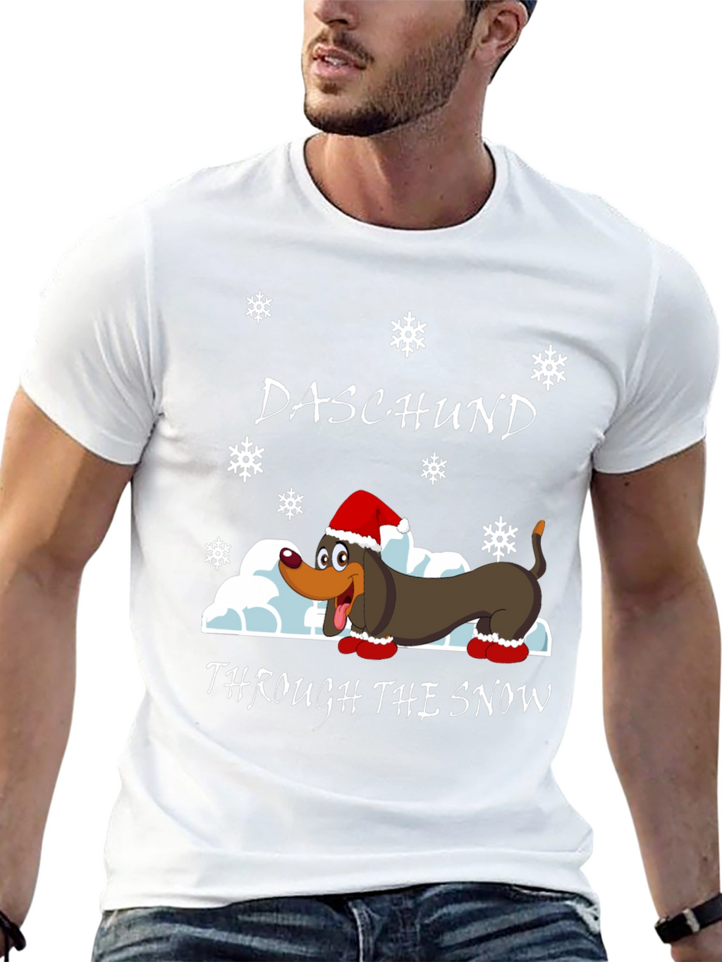 Daschund Through The Snow Holiday T-Shirt