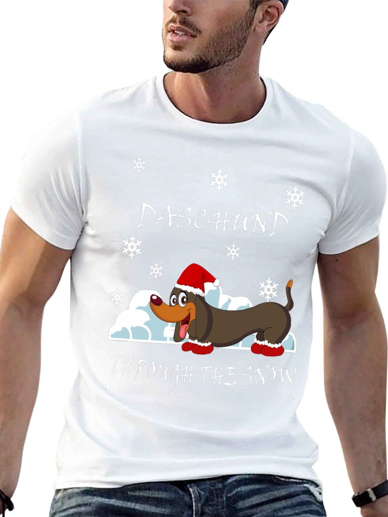 Daschund Through The Snow Holiday T-Shirt