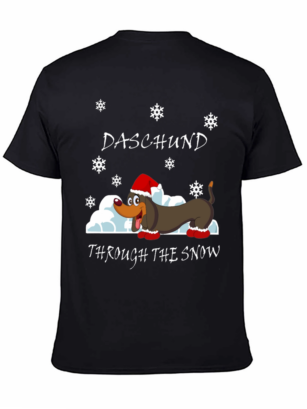 Daschund Through The Snow Holiday T-Shirt