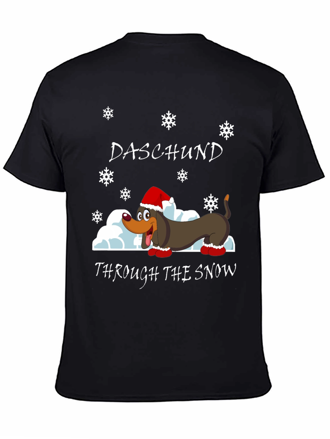 Daschund Through The Snow Holiday T-Shirt