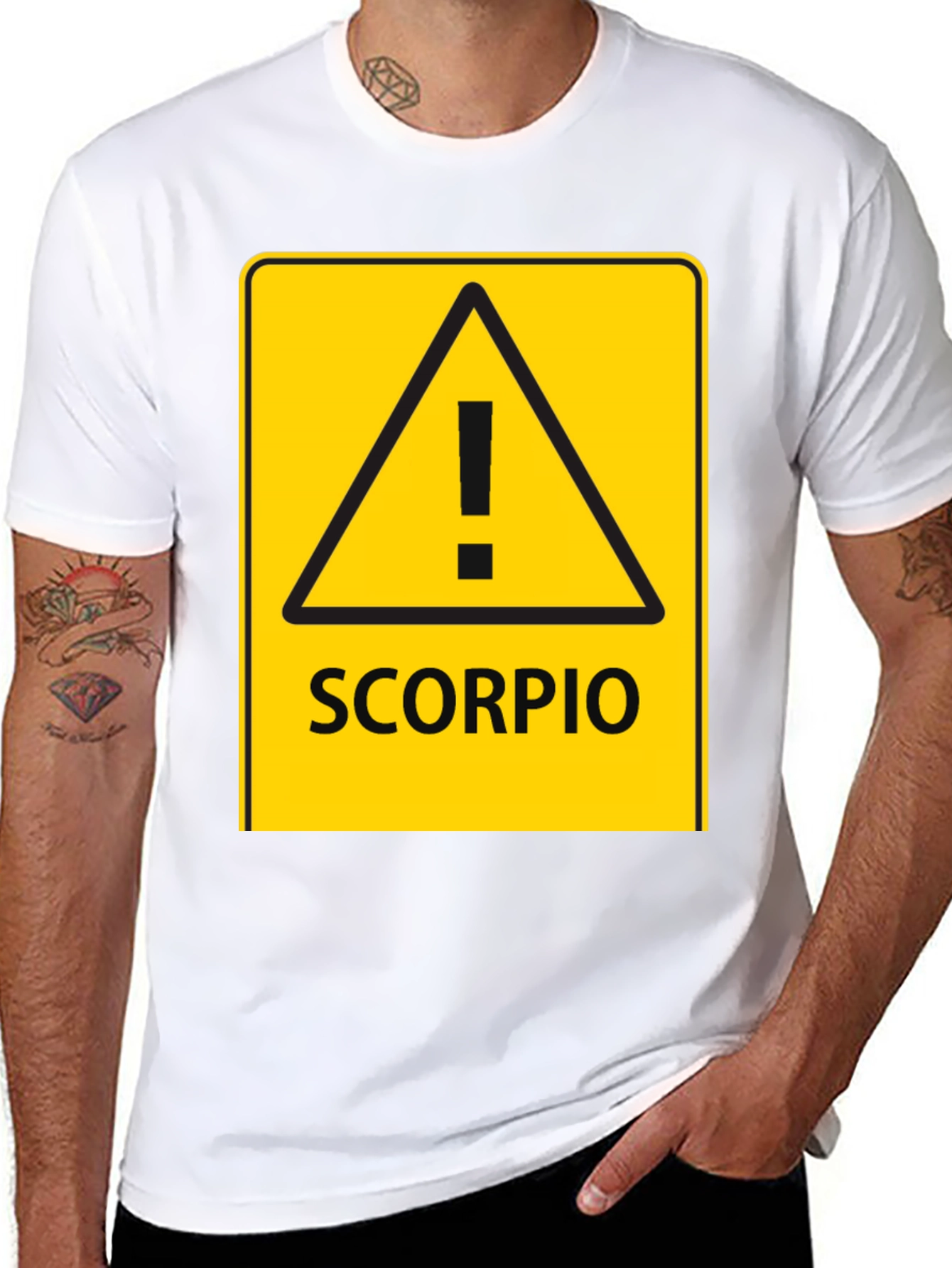 Scorpio Zodiac Sign Caution T-Shirt