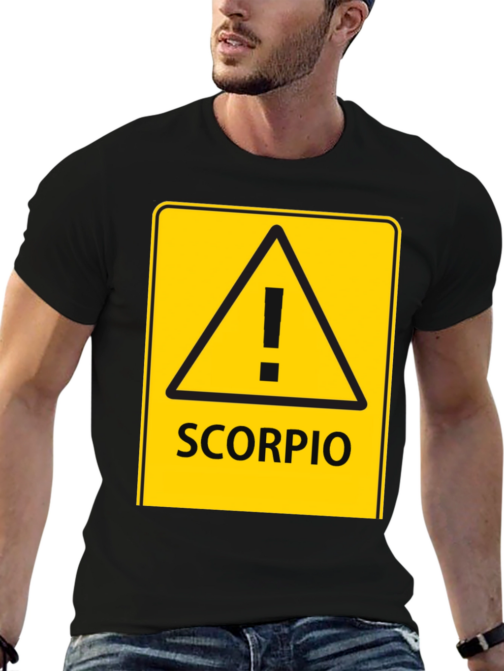 Scorpio Zodiac Sign Caution T-Shirt