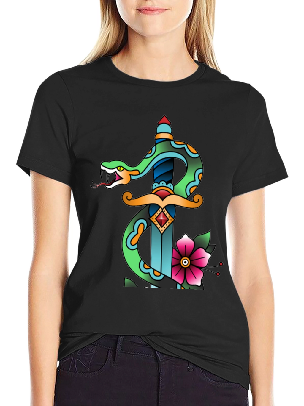 Snake & Dagger Graphic Tee