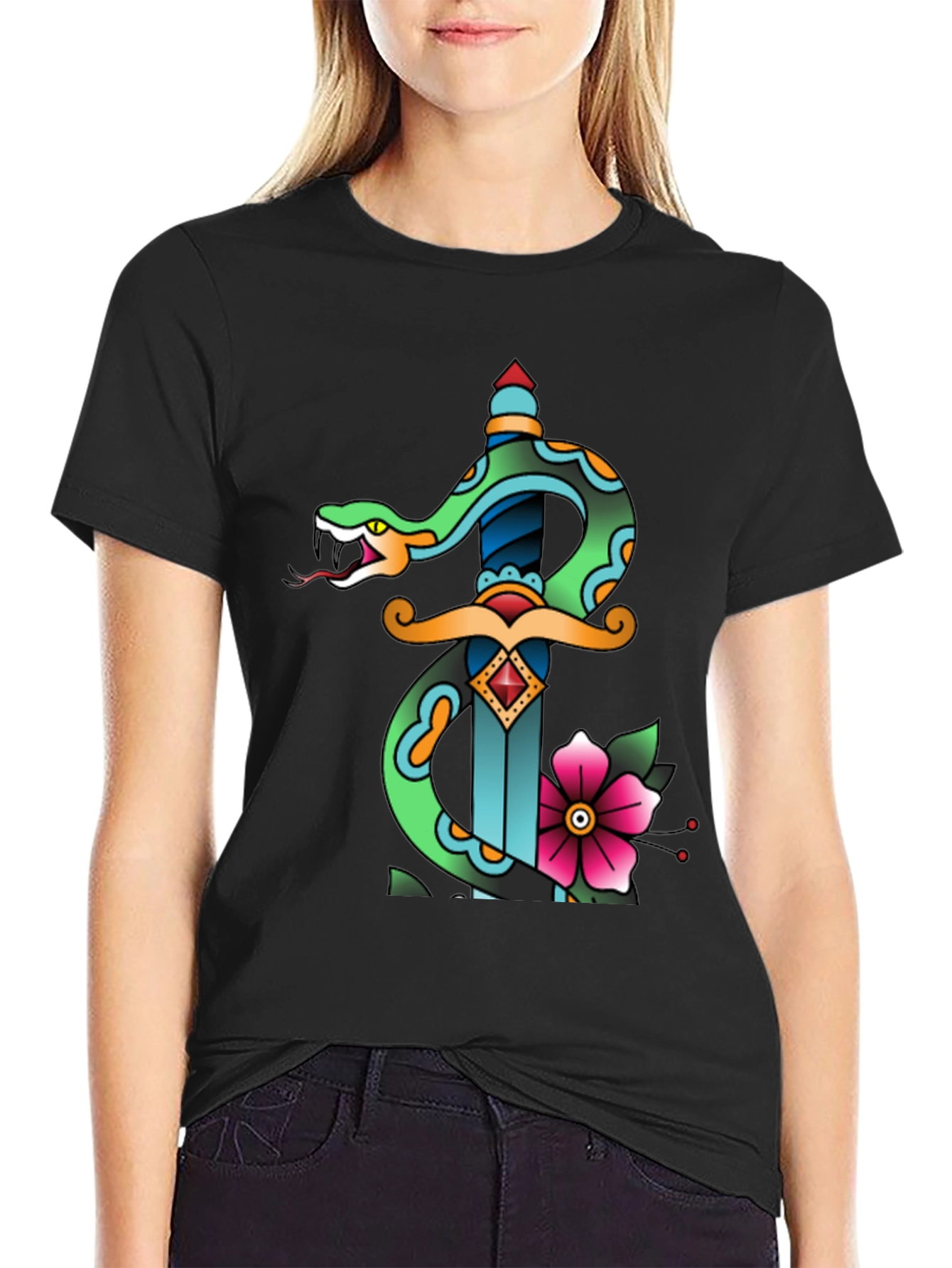 Snake & Dagger Graphic Tee