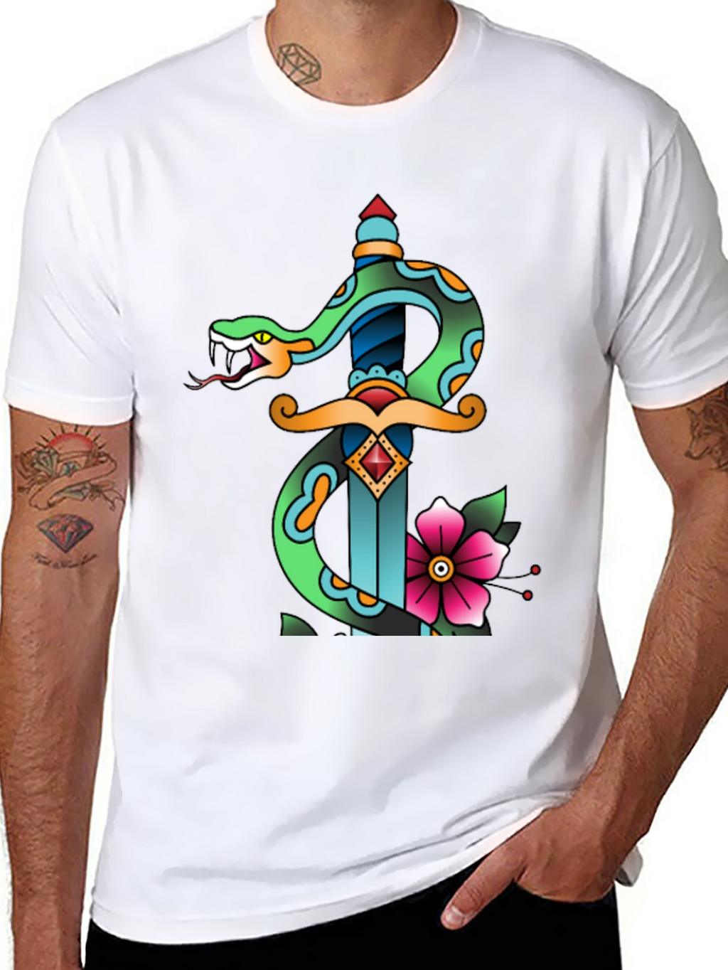 Snake & Dagger Graphic Tee