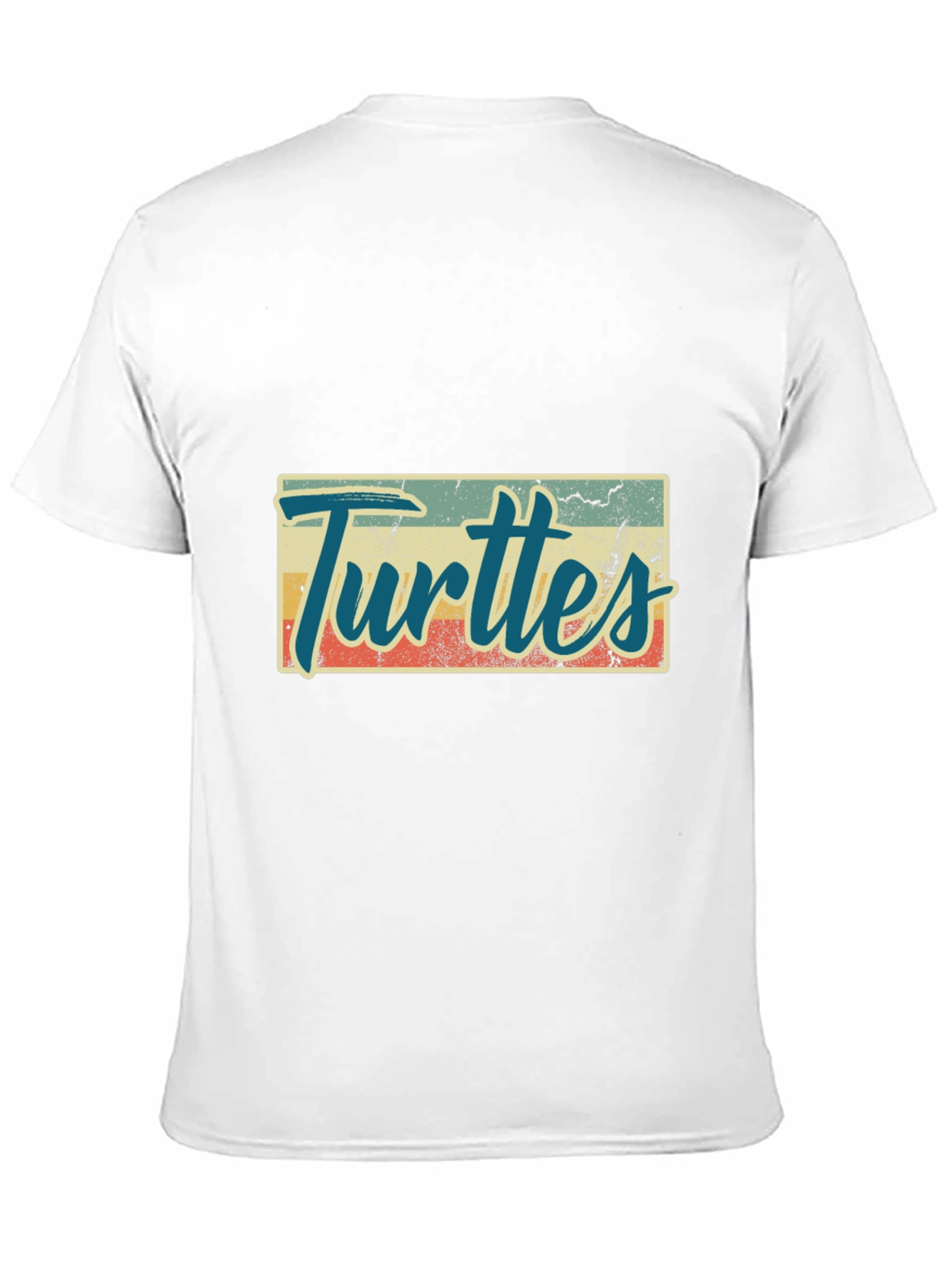 Retro Turtles Graphic Tee - Black Crew Neck
